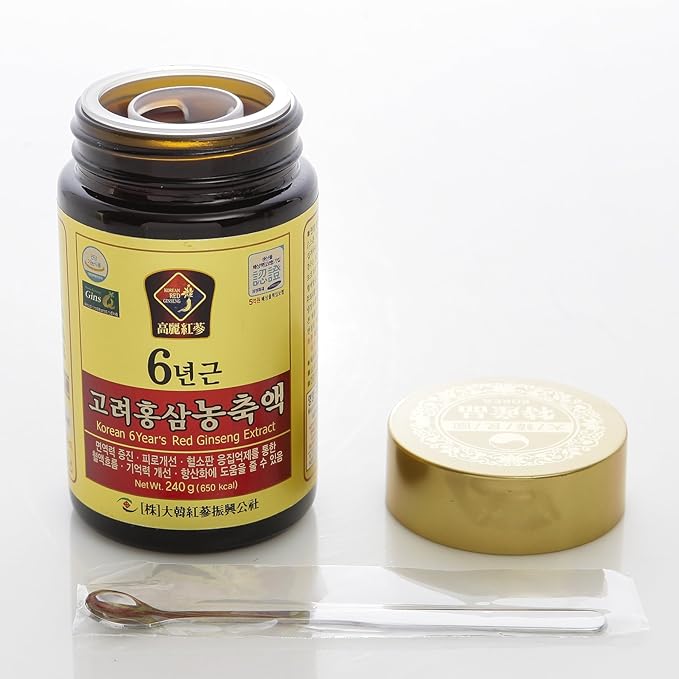 240g(8.5oz), 100% Pure Korean 6years Root Red Ginseng Extract, Saponin, Panax