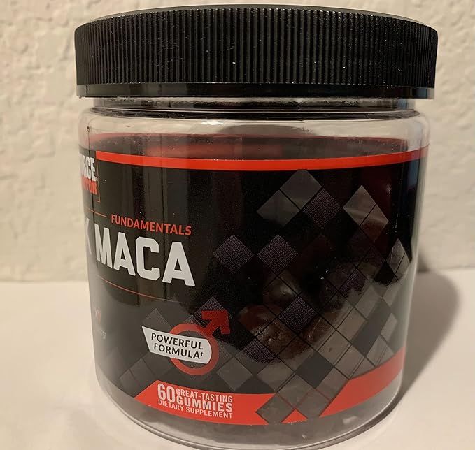 Force Factor Black Maca Gummies, 3-Pack, Black Maca Root to Enhance Male Vitality, Increase Energy & Strength, with BioPerine for Superior Absorption, Delicious Passion Berry Flavor, 180 Gummies