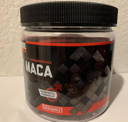 Force Factor Black Maca Gummies, 3-Pack, Black Maca Root to Enhance Male Vitality, Increase Energy & Strength, with BioPerine for Superior Absorption, Delicious Passion Berry Flavor, 180 Gummies