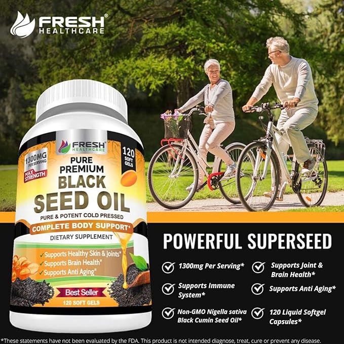 FRESH HEALTHCARE Black Seed Oil and Elderberry Gummies - Bundle