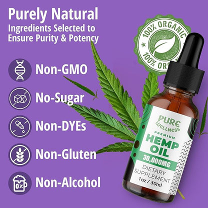 Hemp Seed Oil (30,000mg 6-Pack)