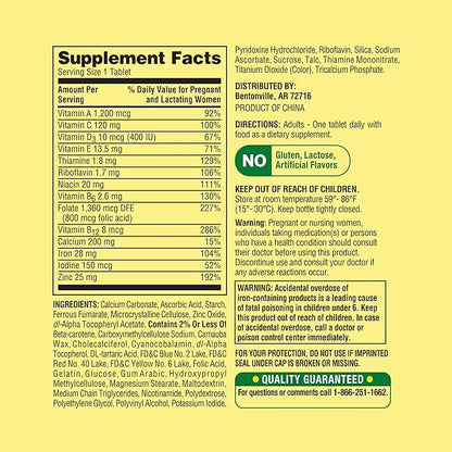 Spring Valley Prenatal Multivitamin 100 Tablets, Prenatal Vitamins for Women, Pregnancy Must Haves Folate Supplement, Bundle with Luall's 45 Diabetes Decoded