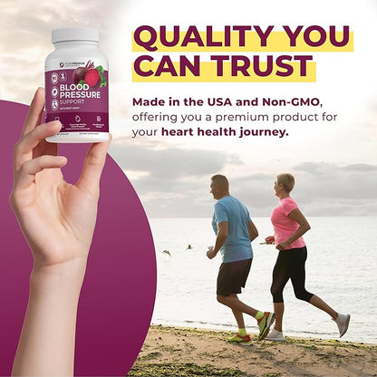 PurePremium Beet Root Capsules for Normal Blood Pressure Support - with Beetroot, Hawthorn, Hibiscus - Beets Supplements for Normal Nitric Oxide - 90 Capsules