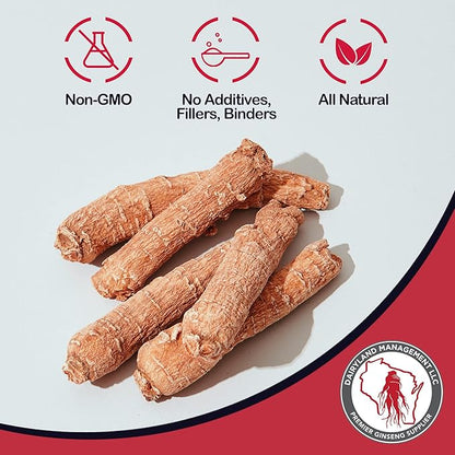 Red Panax Ginseng Slices - 4 oz Pack Korean Panax Ginseng Slices - Non-GMO, Gluten Free Red Ginseng Root Slices - Use This Herbal Supplement in Soup, Tea, Congee