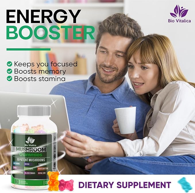 BIO VITALICA Sea Moss Elderberry Gummies & Mushroom Gummies (Bundle)