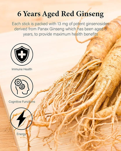 Red Ginseng Concentrate Stick for Immunity, 6 Years of Perseverance