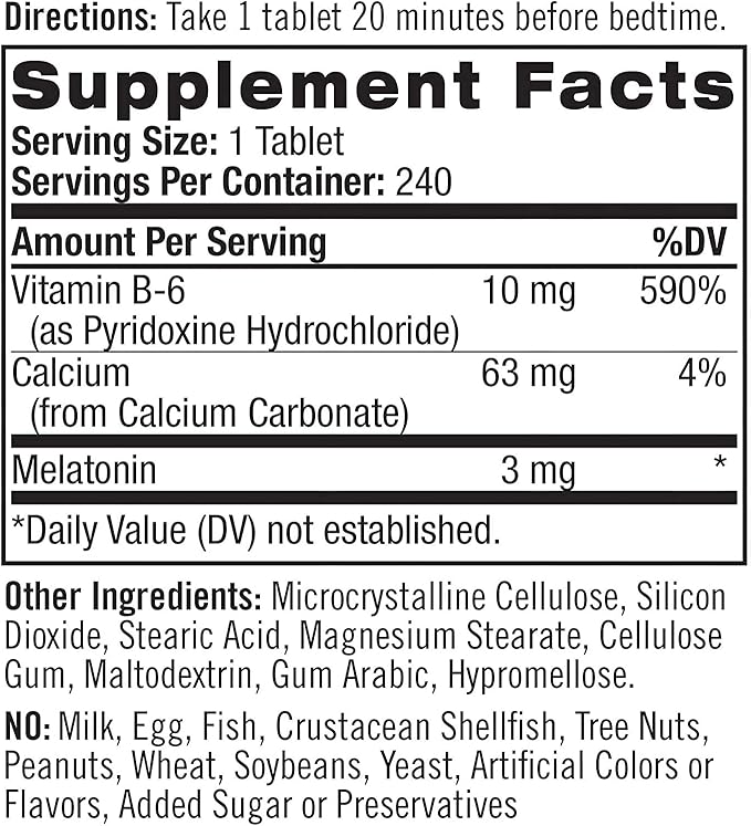 Natrol Melatonin - 3 mg - 240 Tablets