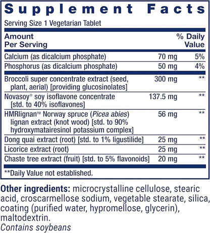 Life Extension Estrogen for Women, Helps Relieve hot Flashes and Night Sweats, Soy isoflavones, Norway Spruce Extract, chasteberry, Hormone-Free, Gluten Free, Non-GMO, Vegetarian, 30 Tablet