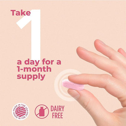Earth's Pearl Vaginal Probiotics for Women - 15 x More Effective with BIO-Tract®, 3 Billion CFU, Probiotic & Prebiotic Blend, Promotes Healthy Vaginal Odor & pH Balance for Women - Only 1 Tablet/Day