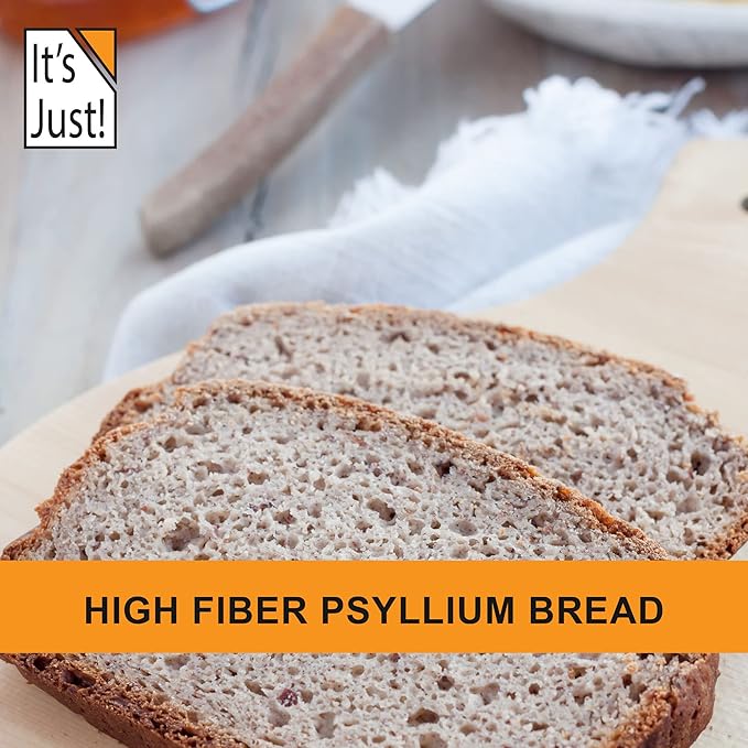 It's Just! - Psyllium Husk Powder, Easy Mixing Dietary Fiber, Cleanse Your Digestive System, Finely Ground Powder, Ideal for Keto Baking, Non-GMO (Unflavored, 10oz (Pack of 1))