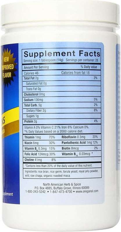 North American Herb & Spice Purely-B - 14.1 oz - Whole Food B Complex Concentrate - Natural Energy Source, Healthy Metabolic Response - Raw Chaga & Maca - Non-GMO - 28 Servings