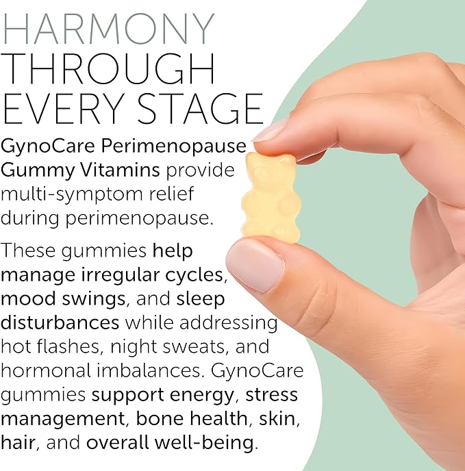 Terramed Just Think Comfort Perimenopause Supplements Women | Premenopausal Gummy Vitamins | Relief for Hormonal Balance & Mood Swings | Supports Menstrual Cycle Regulation | 60 Vegan Gummies