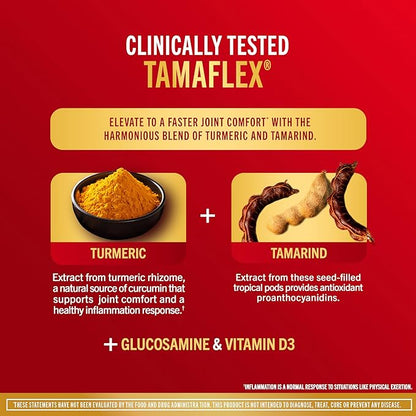 Move Free Advanced 5-Day Joint Support Supplement with TamaFlex (Turmeric & Tamarind), Glucosamine, & Vitamin D3 for Joint Health, Bone Strength, Cartilage, and Knee Range of Motion. 90 Count
