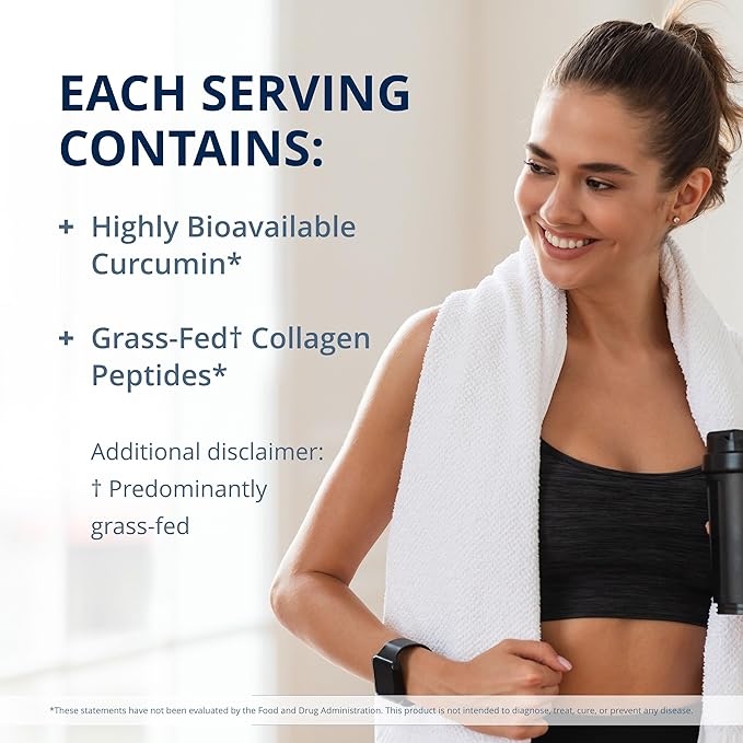 Metagenics Golden Fusion - Bioavailable Curcumin - Grass-Fed Collagen Peptides - with Black Pepper, Cardamom & Cinnamon Bark - Non-GMO & Gluten Free - 30 Servings - 9.52 oz