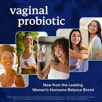 Vaginal Probiotics | 50 Billion CFU for Vaginal Health & pH Balance for Women | Healthy Odor & Yeast Balance | Womens Probiotics and Prebiotics with Cranberry Extract | Shelf Stable, Vegan | 30 Ct