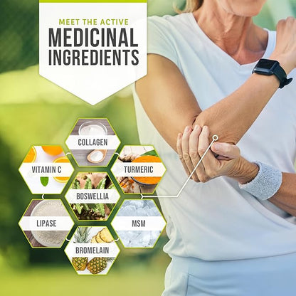 Kalaya 7X Joint Support Supplement - Designed by Medical Professionals - for Joints, Bone Health, and Muscle Support - with Turmeric, Collagen, and Vitamin C - 60 ct