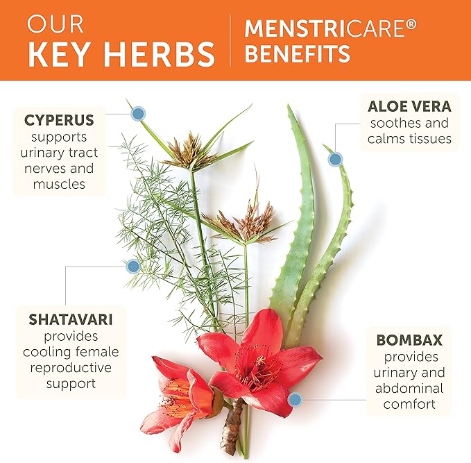 Himalaya MenstriCare for PMS, Menstrual Cramp Relief, Womens Health & Balanced Hormone Support, Herbal Supplement, Includes Shatavari, 800 mg, 120 Capsules