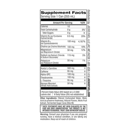 Jocko GO Energy Drink - KETO, Vitamin B12, Vitamin B6, Electrolytes, L Theanine, Magnesium- Energy Boost, Sugar Free Nootropic Monk Fruit Blend - 12 Pack (Pineapple Coconut)