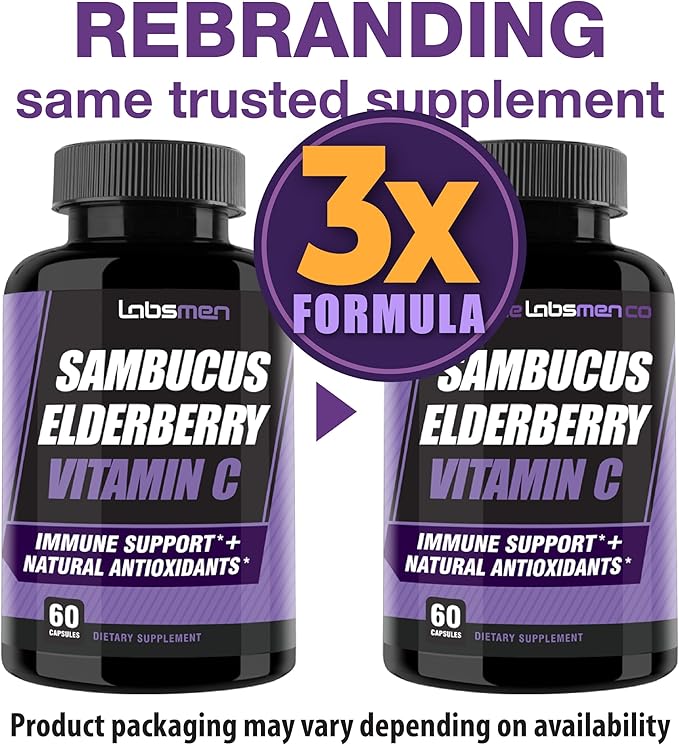 Sambucus Elderberry Immune Support Supplement/Daily Immune Boosters for Adults, Season Change w/Elderberry Vitamin C & Zinc Support Respiratory Health & Increase Antioxidant, 2-Mons