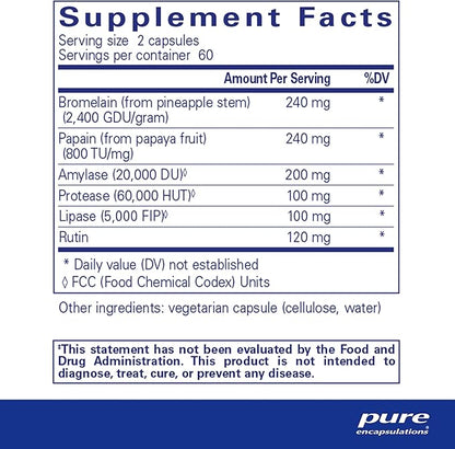 Pure Encapsulations A.I. Enzymes | Balanced Plant Enzyme Formula for Joint, Muscle and Digestive Support | 120 Capsules