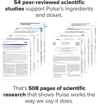 LEGION Pulse Pre Workout - All Natural Nitric Oxide Preworkout Drink to Boost Energy, Creatine Free, Naturally Sweetened, Beta Alanine, Citrulline, Alpha GPC (Peach)