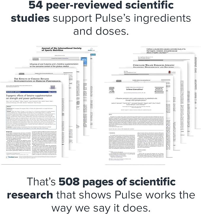 LEGION Pulse Pre Workout - All Natural Nitric Oxide Preworkout Drink to Boost Energy, Creatine Free, Naturally Sweetened, Beta Alanine, Citrulline, Alpha GPC (Tropical Punch)