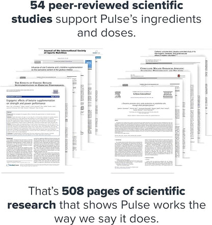 LEGION Pulse Pre Workout - All Natural Nitric Oxide Preworkout Drink to Boost Energy, Creatine Free, Naturally Sweetened, Beta Alanine, Citrulline, Alpha GPC (Tropical Punch)