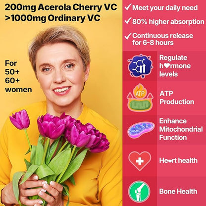 Vitamin C D3 5000IU Zinc Gummies Tailored for Women, Elderberry, Echinacea for Immune, Folate, Hyaluronic Acid, Copper, Vit E for Beauty, CoQ10 for Energy, Overall Health, Sugar Free,Chewable, Natural