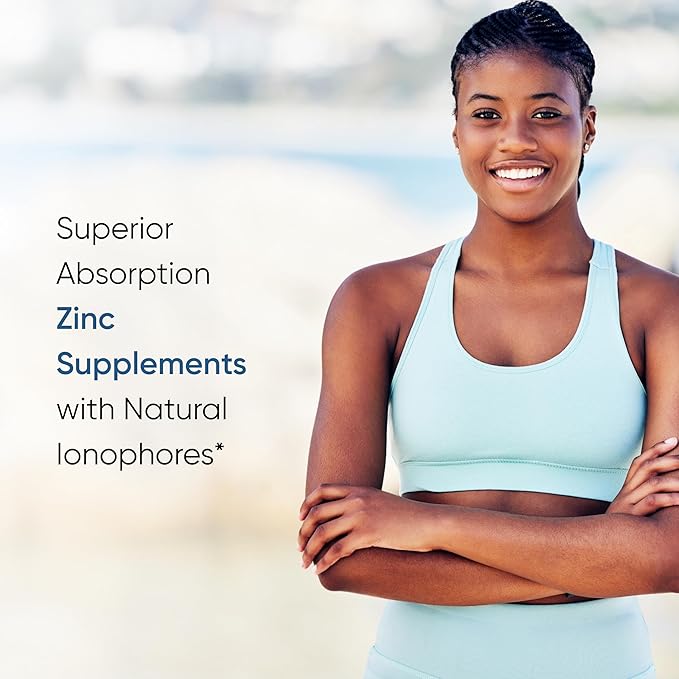 Sandhu's Zinc Supplement with Ionophores| Quercetin & Green Tea Extract for Superior Absorption and High Potency| 900mg Vegetarian Capsules 60 Days Supply| Immune Support for Men & Women