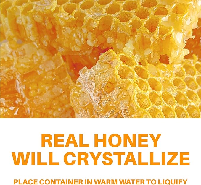 HoneyPlusCo | Honey&Herbs - Natural Honey Cough & Cold Relief +Immune Support - BroncoHoney (Reinforced with Propolis, Garlic, Lemon, Mint, Eucalyptus & More for Cough, Cold, Allergy) - 12 Oz