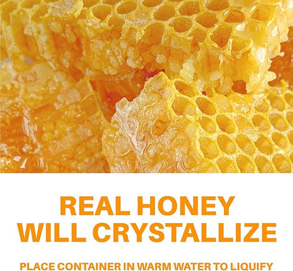 HoneyPlusCo | Honey&Herbs - Natural Honey Cough & Cold Relief +Immune Support - BroncoHoney (Reinforced with Propolis, Garlic, Lemon, Mint, Eucalyptus & More for Cough, Cold, Allergy) - 12 Oz