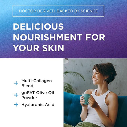DR. EMIL NUTRITION Collagen Peptides Powder - Hot Cocoa Flavored Collagen Powder for Women - Collagen Supplements for Hair, Skin & Nails with Hyaluronic Acid - 9g Protein per Serving