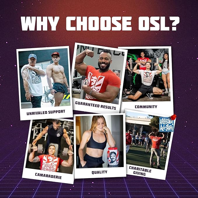 Old School Labs The Ultimate Two-Stage Pre Workout Supplement for Explosive Energy, Endurance, & Focus - Boost Workouts with Natural Ingredients: L-Citrulline Malate, Beta-Alanine, & Caffeine - 270g