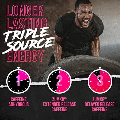ALPHA LION Superhuman Extreme High Stim Pre Workout Powder, Beta Alanine, L-Taurine & 356mg Tri-Source Caffeine for Sustained Energy, Nitric Oxide & Citrulline for Pump (21 Servings, Slaughtermelon)