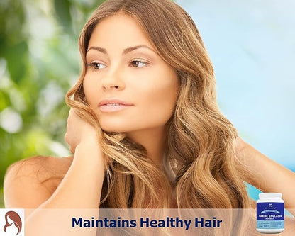 Zen Principle Marine Collagen Peptides Powder 1.5 lb. Wild-Caught Fish, Non-GMO. Supports Healthy Skin, Hair, Joints and Bones.Hydrolyzed Type 1 & 3 Protein. Amino Acids.Unflavored, Easy to Mix.