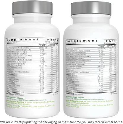 Igennus Methylated Prenatal Multivitamin for Women, Folate for MTHFR, High Absorption, Clean Label, Gentle Iron, Choline, Calcium & Magnesium, Vegan Pregnancy Vitamins, Halal, Non-GMO, 60 Tablets x6