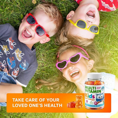 DR. MORITZ Elderberry Gummies for Kids with Zinc and Vitamin C (2 Pack) and Kids Multivitamin Gummies