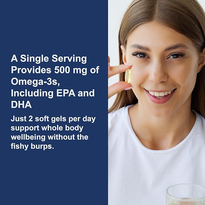 Carlson - Norwegian Salmon Oil, 500 mg Omega-3s, Norwegian Salmon Oil Supplement, Wild Caught Omega 3 Salmon Oil Capsules, Sustainably Sourced, Brain, Heart & Joint Health, 180+50 Softgels
