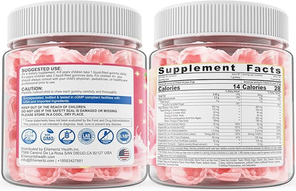 Omega 3 Gummies for Kids 4+, with DHA, Vitamin D3 K2, C, B6 B12, Luetin & Omega 3 6 9, No Fish Taste, Sugar Free Kids Vitamins Gummies, for Brain Bone Eyes Focus Immunity, Fish Oil Alternative, 120Cts