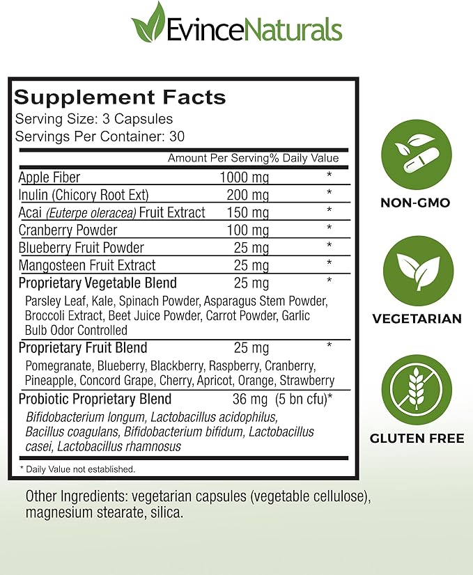 Probiotic and Prebiotic Supplement - 6 Strains of Intense Regenerative Probiotics for Men & Women 5 Billion CFU - Bowel, Inflammation, Immunity, & Digestive Support - Digestive Supplement, 90 Capsules