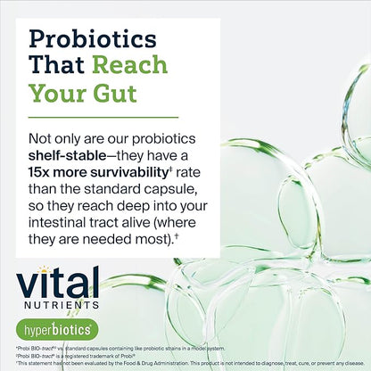 Hyperbiotics Vital Nutrients Pro Kids Probiotic | Allergen-Free Toddler Probiotics for Kids | Targeted Immune, Gut, and Digestive Health | Sugar-Free Orange Flavor | 60 Chewable Tablets