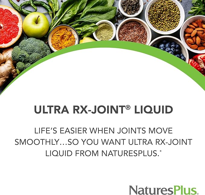 Natures Plus Ultra Rx-Joint Liquid, Honey Lemon - 30 fl oz, Pack of 3 - Supports Healthy Joint Function - with Glucosamine, Chondroitin & MSM - Gluten Free - 90 Total Servings