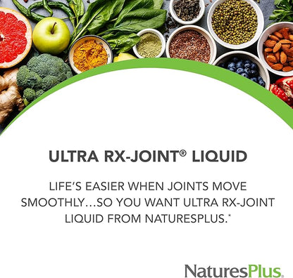 Natures Plus Ultra Rx-Joint Liquid, Honey Lemon - 30 fl oz, Pack of 3 - Supports Healthy Joint Function - with Glucosamine, Chondroitin & MSM - Gluten Free - 90 Total Servings