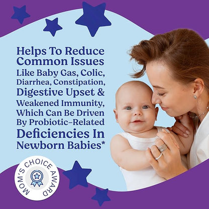 Lovebug Award Winning USDA Organic Probiotic for Babies | Multi-Strain 4 Billion CFU | Easy-to-Take Powder | Sugar Free | Ages 6-12 Months | 30 Packets