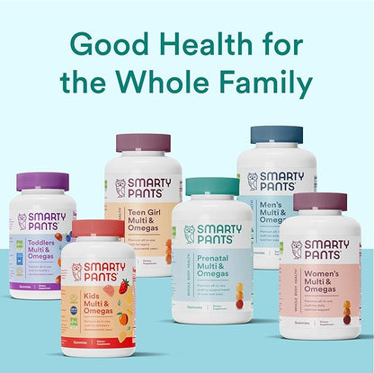 SmartyPants Prenatal Vitamins for Women, Sugar Free Multivitamin Gummies: Methylfolate, Omega 3 (ALA) Vitamin D3, C, Vitamin B12, B6, A, K & Zinc, Inositol, Erythritol Free, 60 Count (20 Day Supply)
