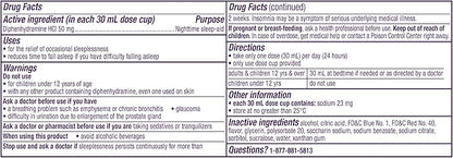 ZzzQuil, Sleep Aid, Nighttime Sleep Aid Liquid, 50 mg Diphenhydramine HCl, Fall Asleep Fast, Non-Habit Forming, Warming Berry Flavor, 12 FL OZ (Pack of 2)