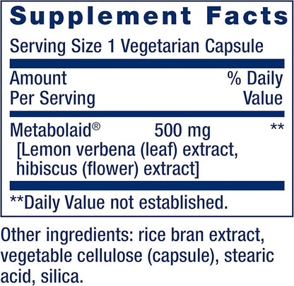 Life Extension Body Trim and Appetite Control, Lemon Verbena, Hibiscus, Healthy Weight, Promotes Satiety, Weight Management, Gluten Free, Non-GMO, 1-Daily, Vegetarian, 30 Capsules