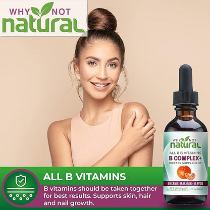 Why Not Natural Vitamin B Complex Liquid Drops and Marine Liquid Collagen for Hair, Skin and Nails