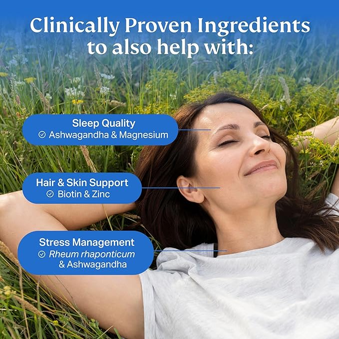 Clinically Proven Menopause Supplement (2 Pack) for Weight Management, Hot Flashes, Night Sweats and Low Energy | Ashwagandha Multi-Symptom Menopause Supplement for Women