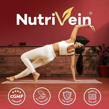 Nutrivein Premium Korean Red Panax Ginseng Supplement 1600 mg - 120 caps - Powerful Korean Red Ginseng for Vitality, Clarity, Performance, & Defenses